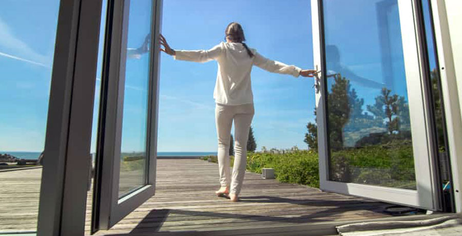 Porta de PVC acústica